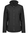 T9607 9607 Tee Jays Ladies All Weather Jacket Black colour image